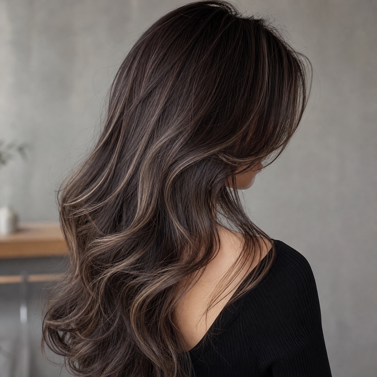 ロングレイヤーのヘアスタイル